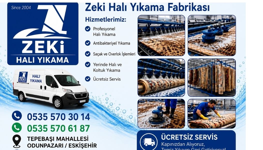 Odunpazarı Tepebaşı Mahallesi halı yıkama